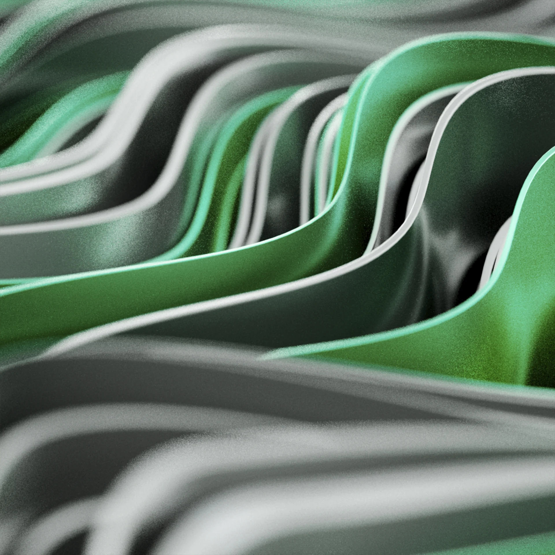 Abstract green and grey flowing texture