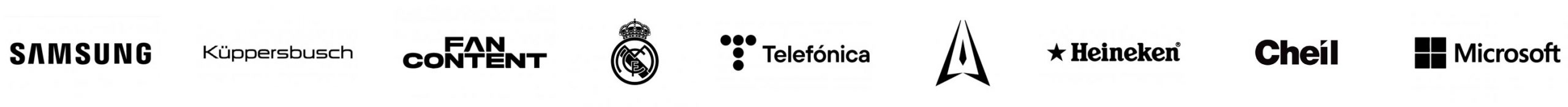 Logos of brands using Kutuko's large-scale visual systems